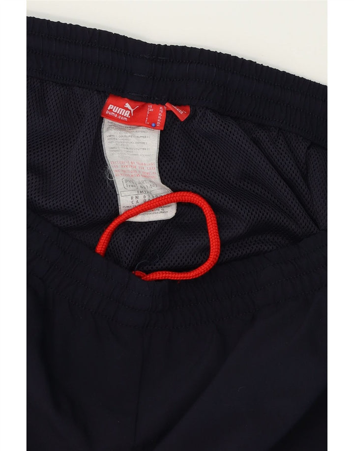 PUMA Mens Tracksuit Trousers XL Navy Blue Colourblock Polyester Vintage Puma and Second-Hand Puma from Messina Hembry 