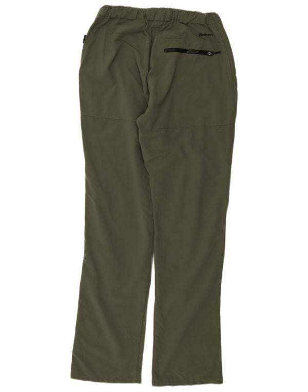 ROHAN Gerade Chino-Hose für Damen, Größe M, W28, L33, Grün, Polyamid