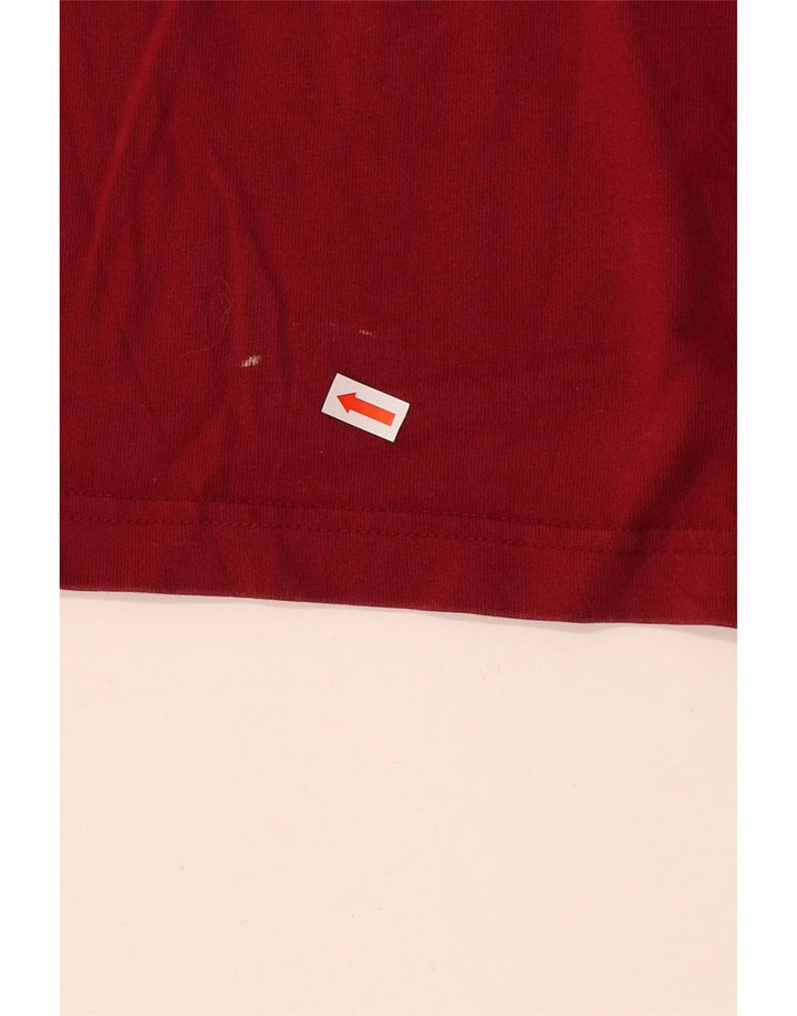 Adidas Herren Grafik T-Shirt Top Small Rot Baumwolle