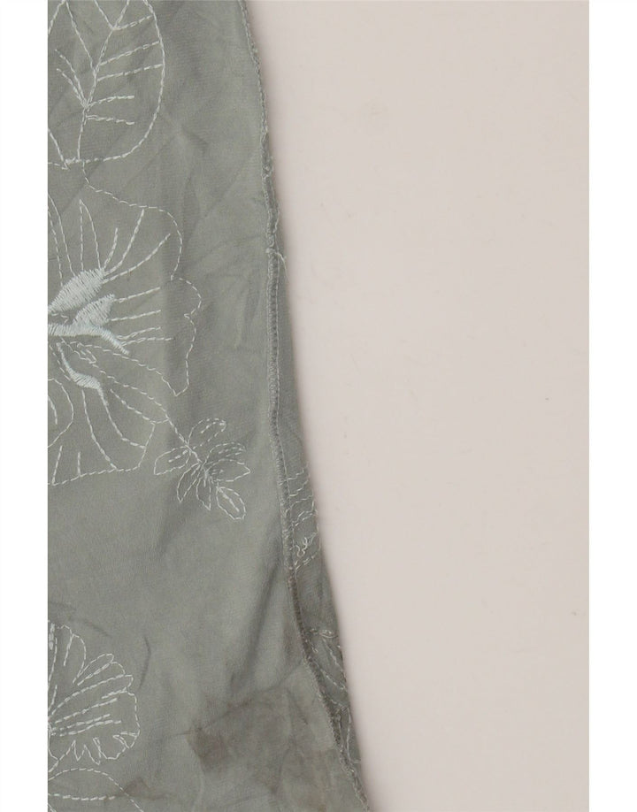 BCBGMAXAZRIA Damen-Tunika-Oberteil, UK-Größe 44, Größe L, grünes Blumenmuster, Polyester
