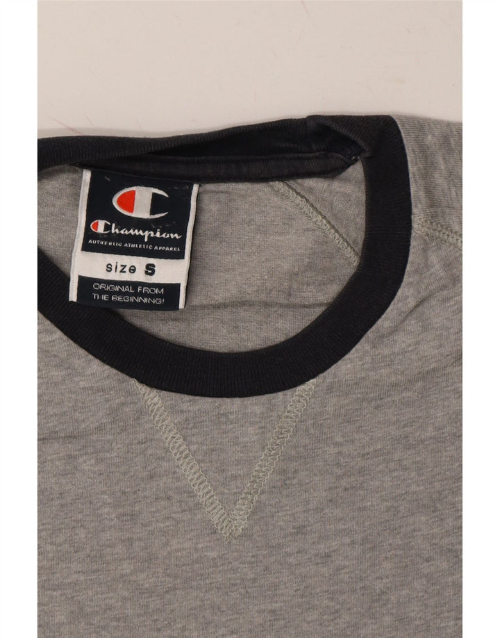 CHAMPION Womens T-Shirt Top UK 10 Small Grey Cotton Vintage Champion and Second-Hand Champion from Messina Hembry 
