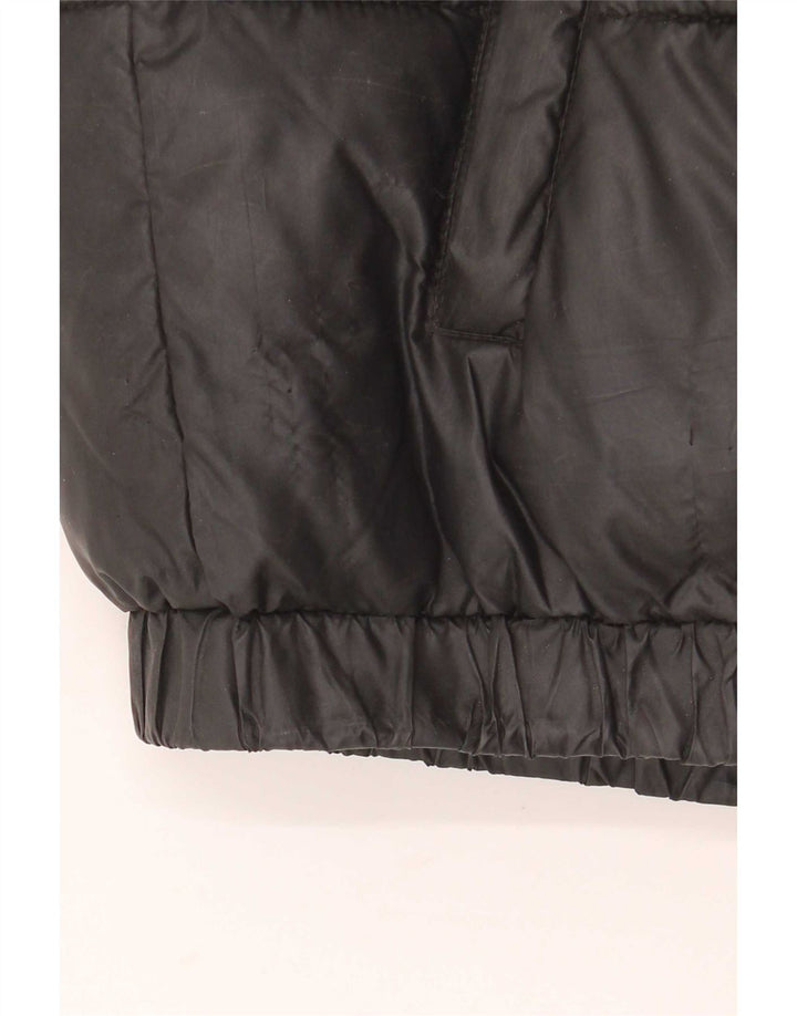Ellesse Damen-Kapuzen-Übergröße, wattierte Jacke, UK 12, Mittelschwarz, Polyester