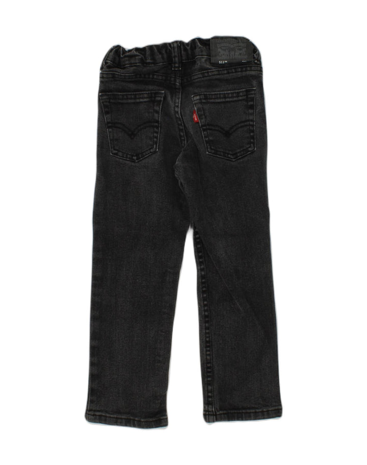 LEVI'S Girls 511 Straight Jeans 3-4 Years W20 L16 Black Cotton | Vintage Levi's | Thrift | Second-Hand Levi's | Used Clothing | Messina Hembry 