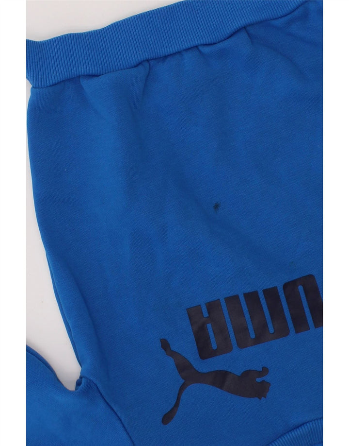 PUMA Boys Graphic Sweatshirt Jumper 3-4 Years Blue Cotton Vintage Puma and Second-Hand Puma from Messina Hembry 