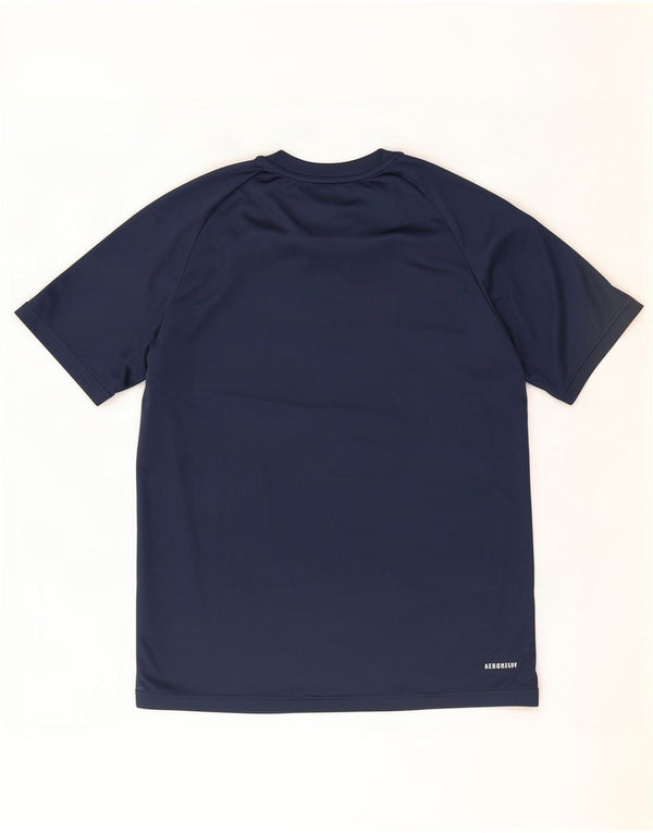 Adidas Jungen Climalite T-Shirt Top 13-14 Jahre Marineblau Polyester