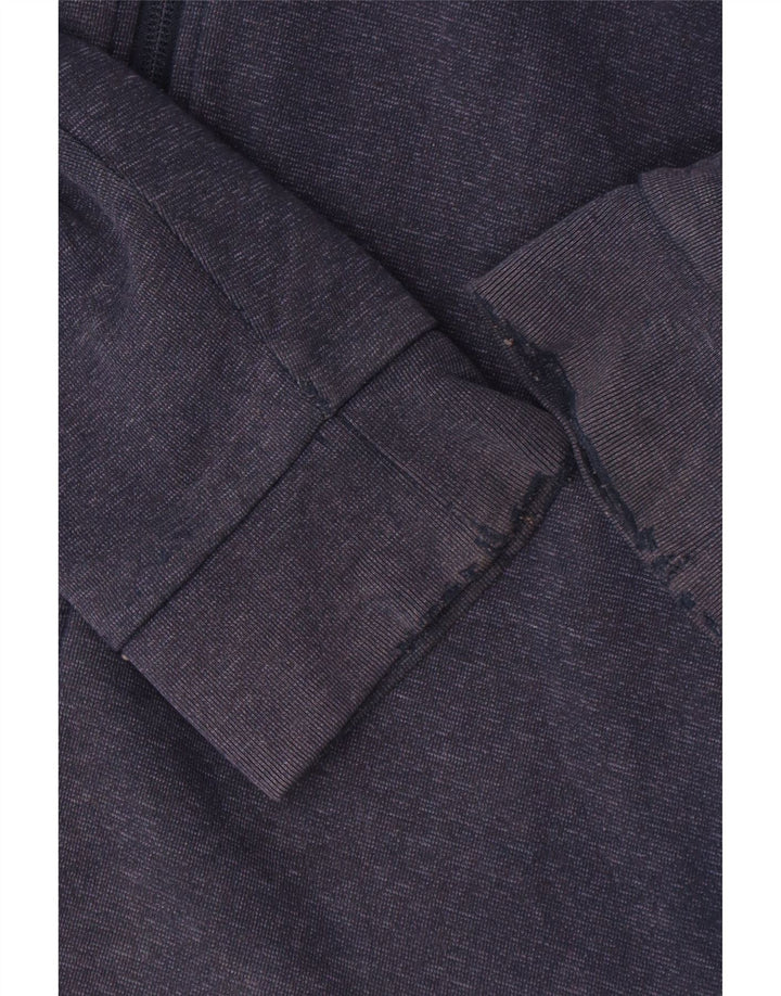 Adidas Herren-Kapuzenpullover mit Reißverschluss, mittlere marineblaue Baumwolle