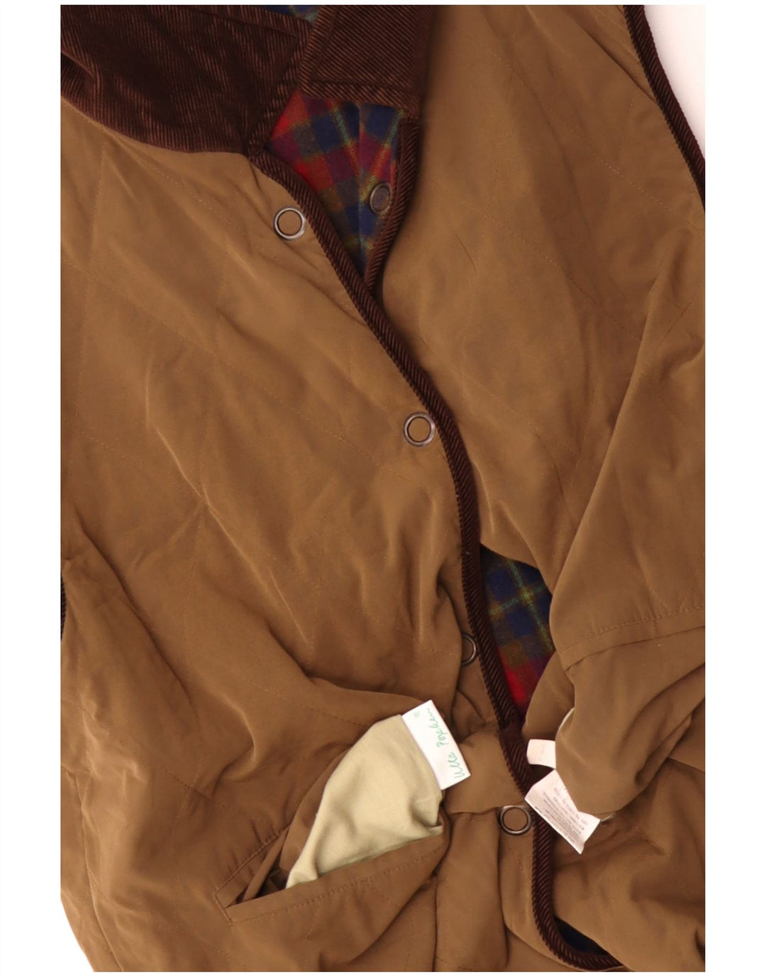 Ulla Popken Damen Wendeweste UK 20 2XL Braune Wolle