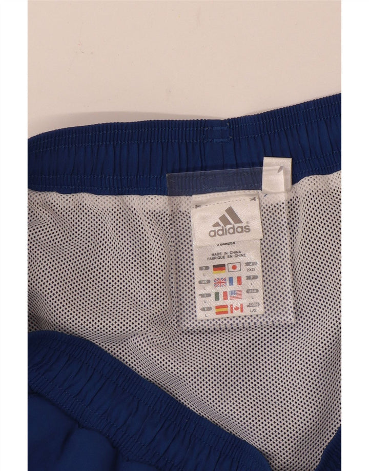Adidas Herren-Badeshorts, groß, aus blauem Nylon