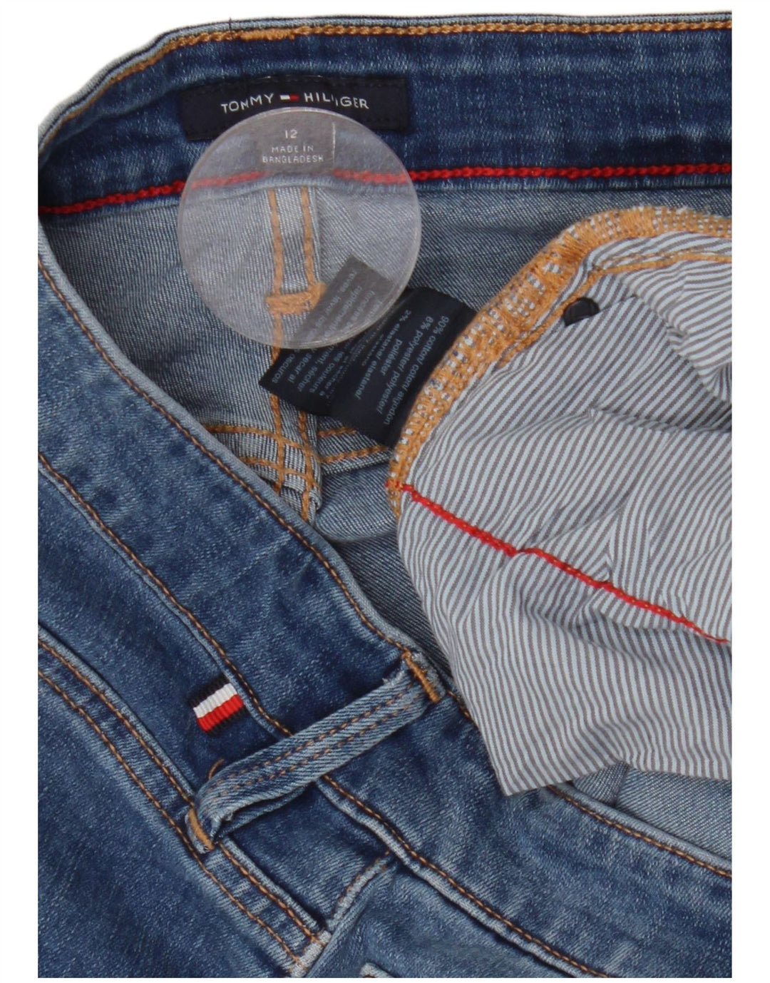 TOMMY HILFIGER Womens Denim Shorts US 12 Large W34 Blue Cotton