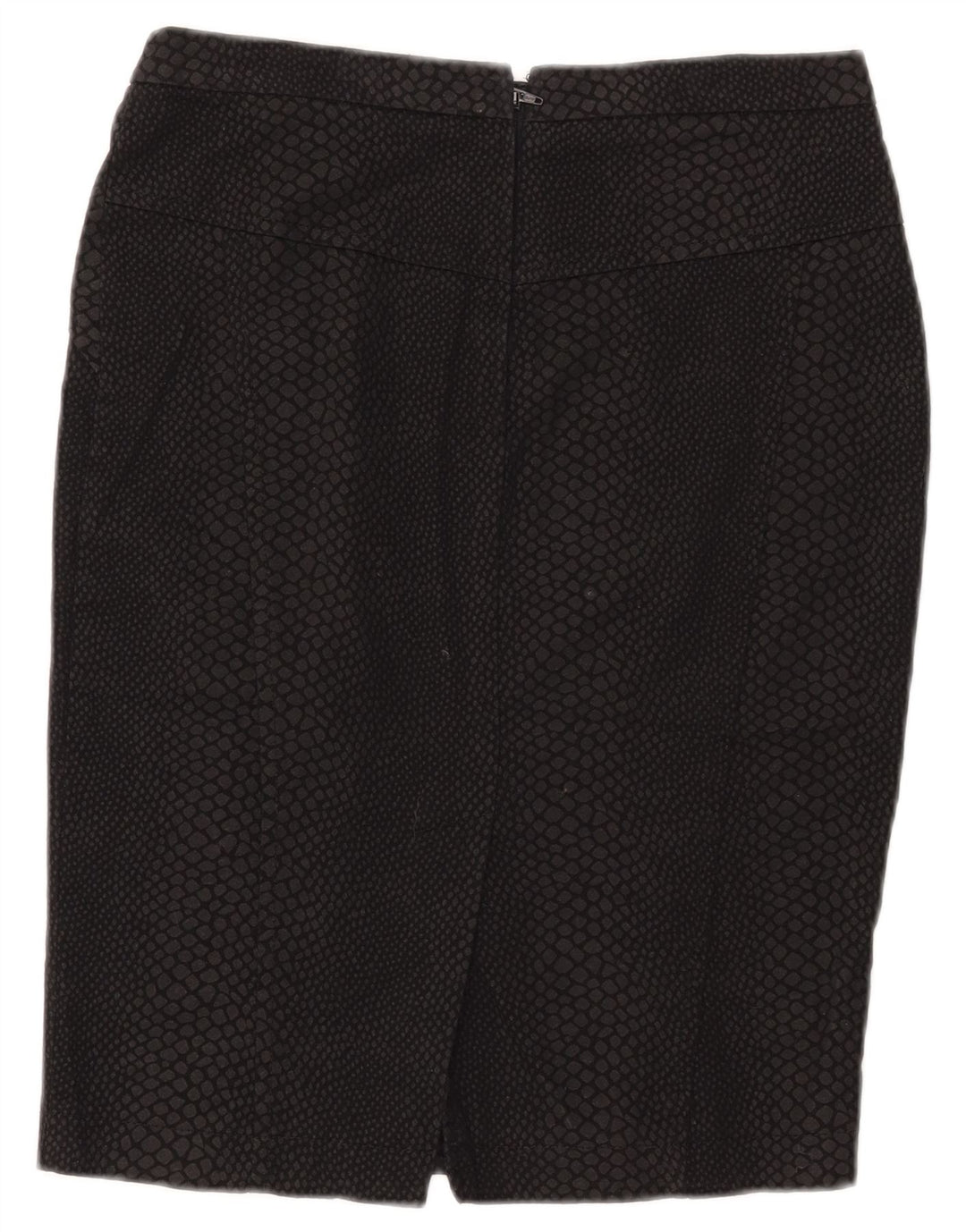 Zara Damen Bleistiftrock Small W28 Schwarz Animal Print