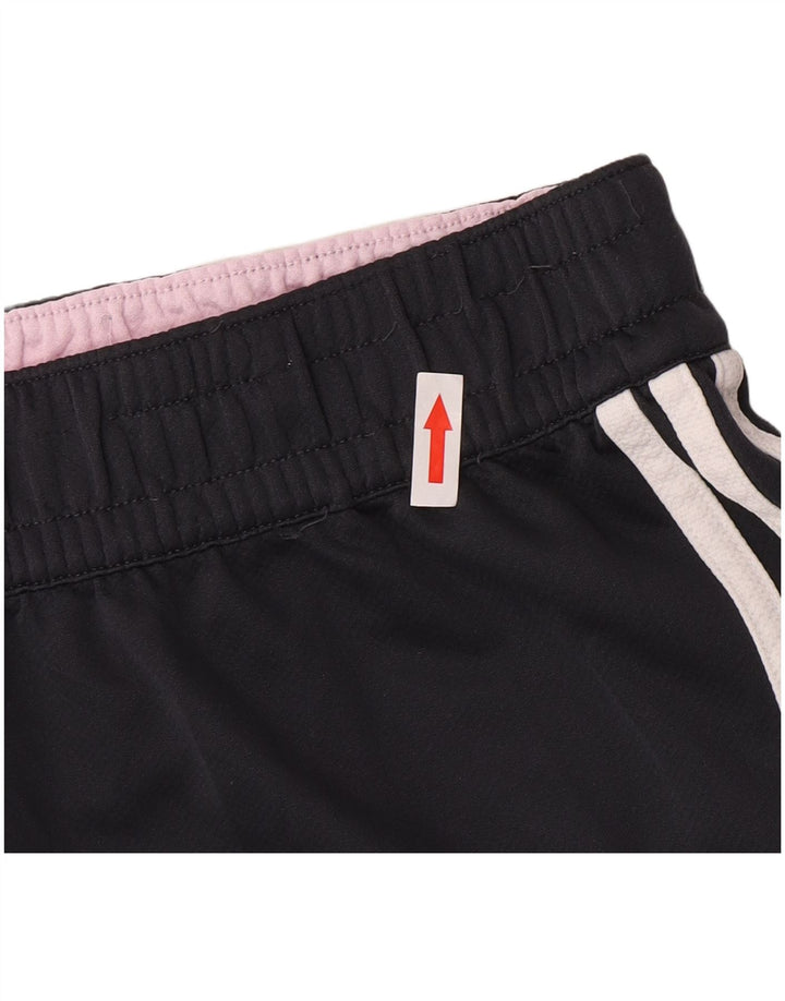 Adidas Damen Sportshorts UK 16 Large Marineblau Polyester