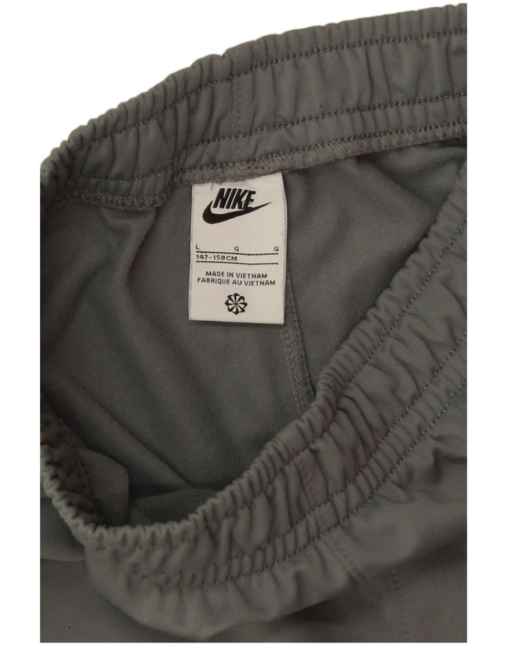 Nike Jungen-Trainingshose, Jogginghose, 12–13 Jahre, Größe L, Grau, Polyester