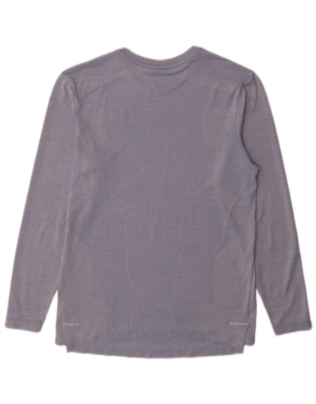 Nike Herren Dri Fit Top Langarm Kleines blaues Nadelstreifen-Polyester