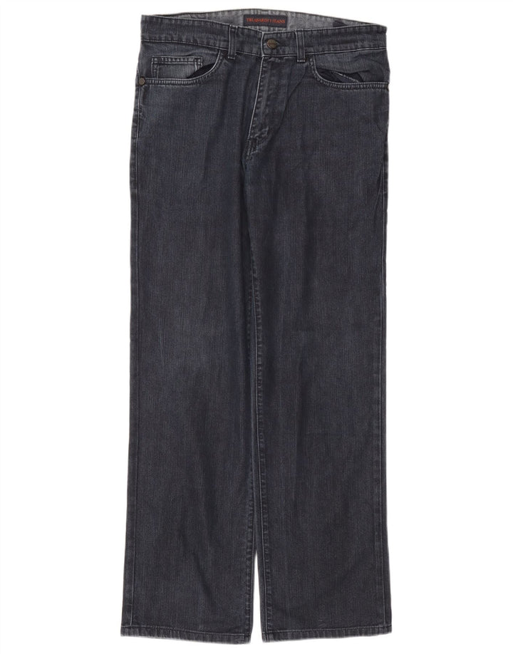 Trussardi Herren Straight Jeans W34 L30 Marineblau