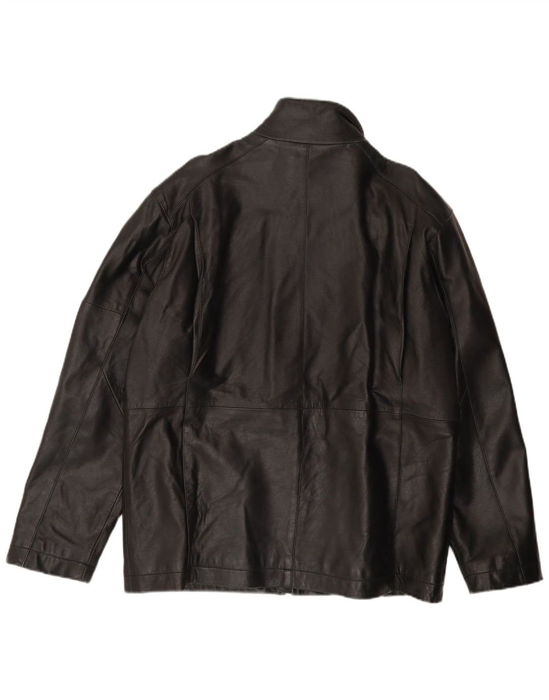 HELIUM Herren Lederjacke UK 42 XL Schwarzes Leder