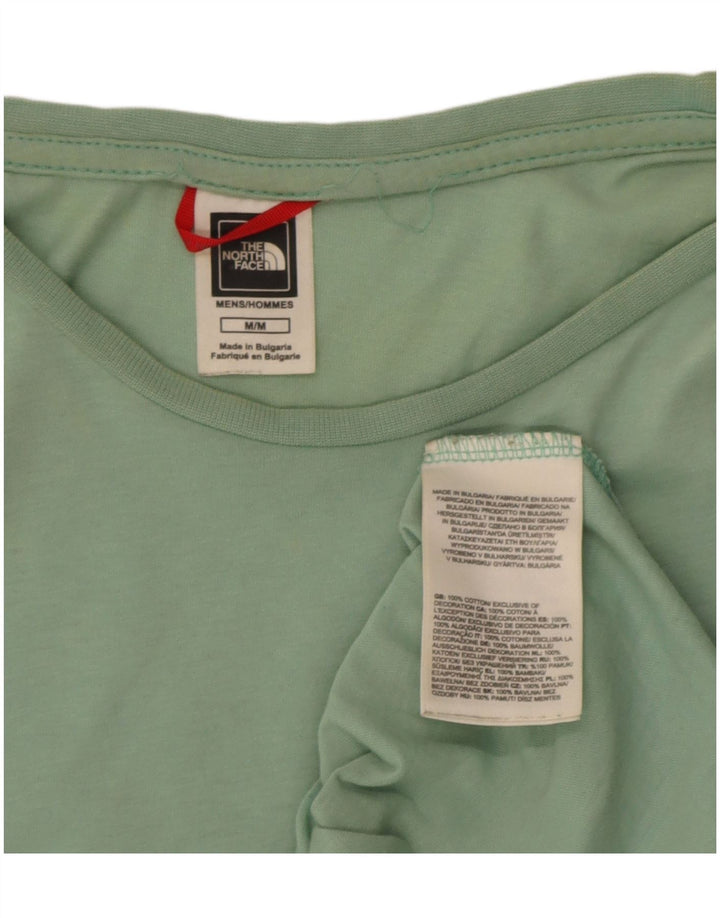 The North Face Herren-T-Shirt-Oberteil aus mittelgrüner Baumwolle