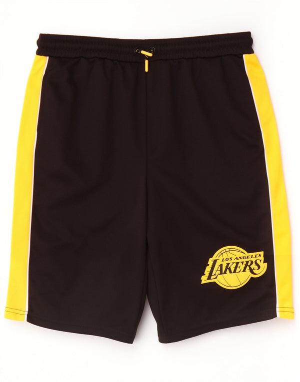 NBA Boys Lakers Sportshorts 12–13 Jahre, schwarzes Farbblock-Polyester, Sport