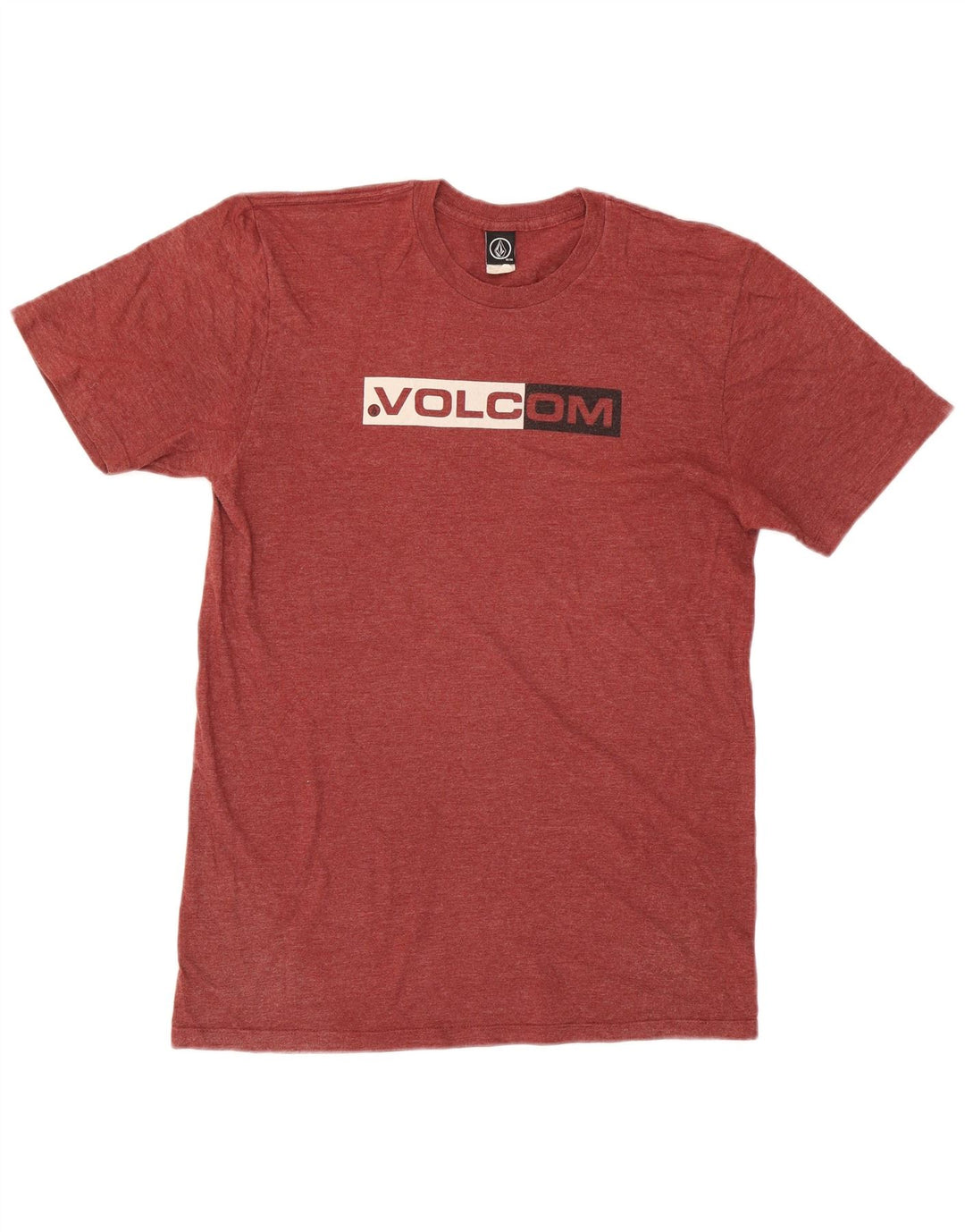 VOLCOM Herren-T-Shirt mit Grafik, mittelrote Baumwolle