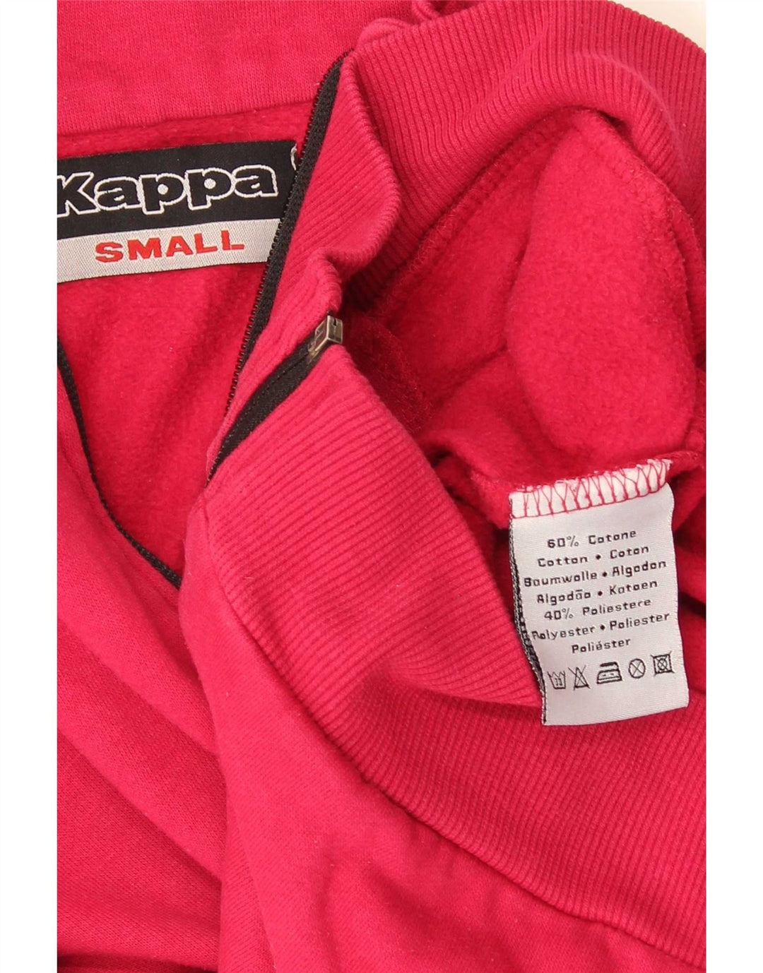 Kappa Mädchen-Trainingsanzug, Top-Jacke, 11–12 Jahre, Größe S, rote Baumwolle