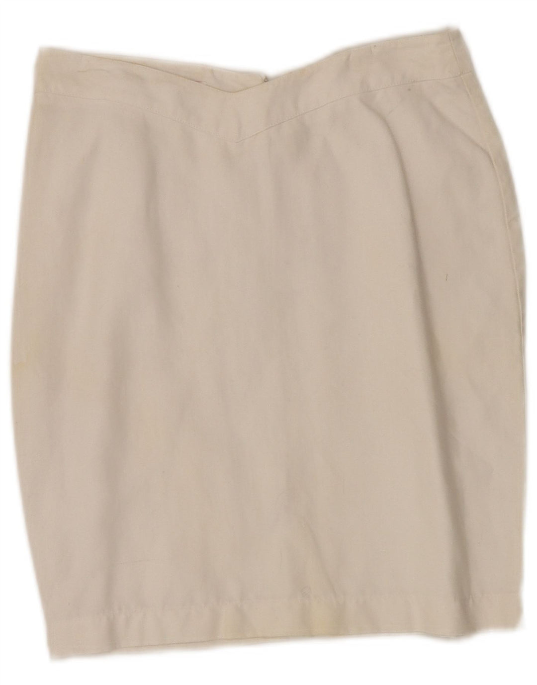 Byblos Damen Bleistiftrock IT 40 Small W28 Weißes Leinen