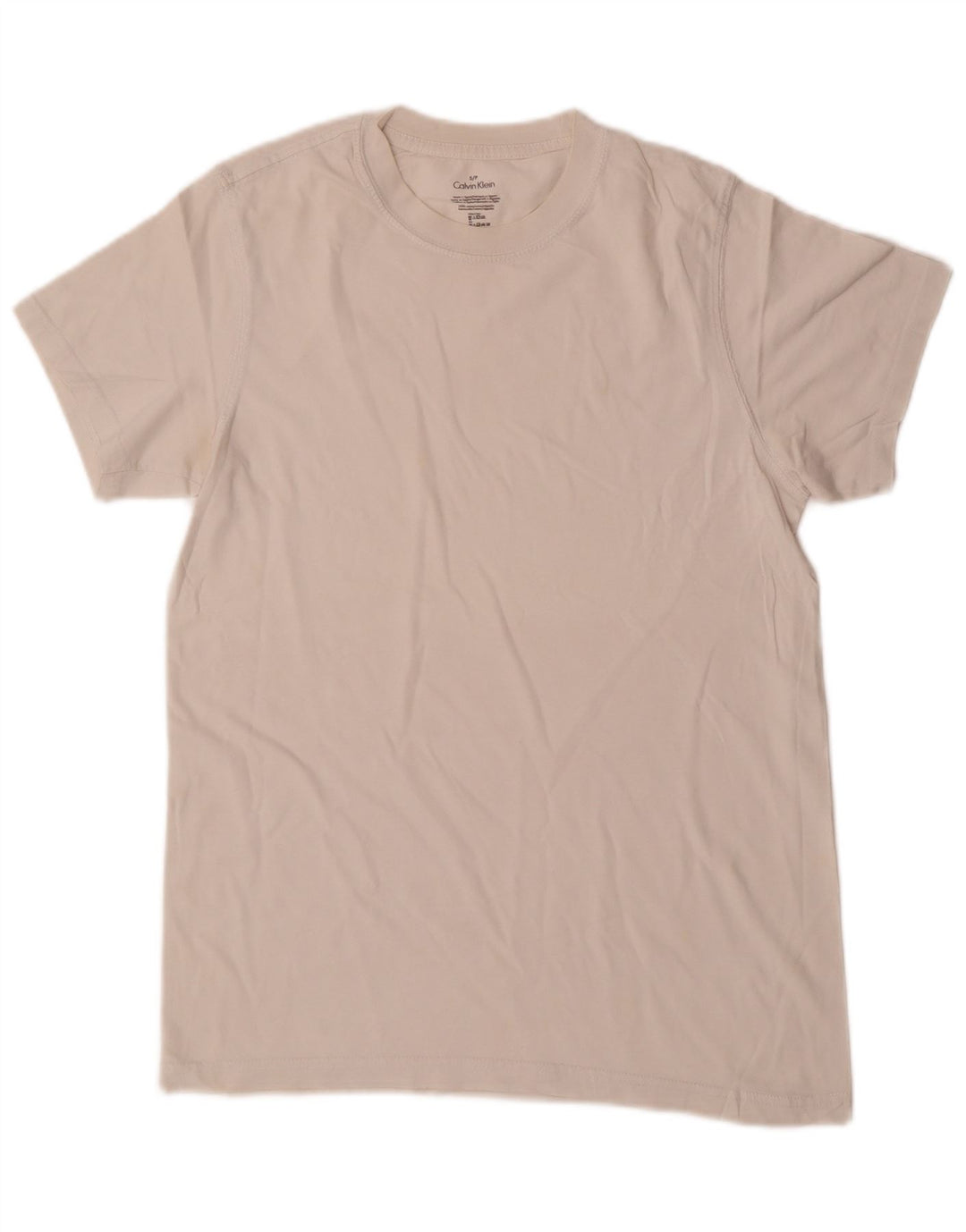 CALVIN KLEIN Herren T-Shirt Top Small aus weißer Baumwolle