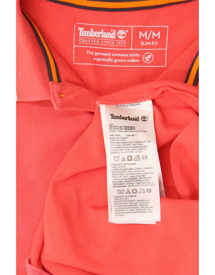 Timberland Herren Slim Fit Poloshirt Mittelrosa Baumwolle