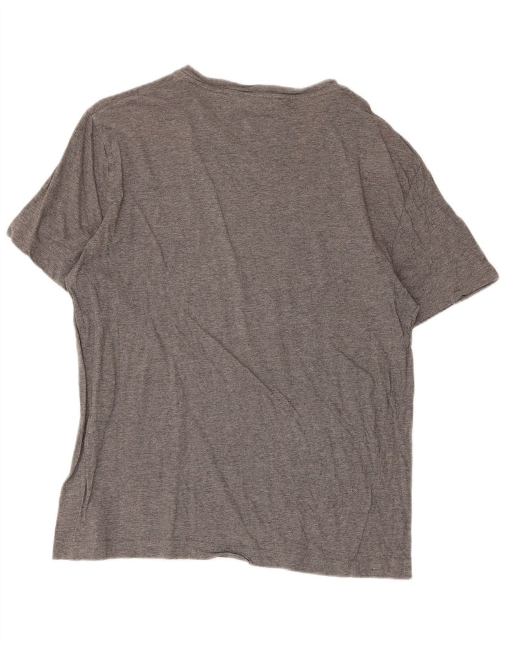 Calvin Klein Herren T-Shirt Top Large Grau Baumwolle