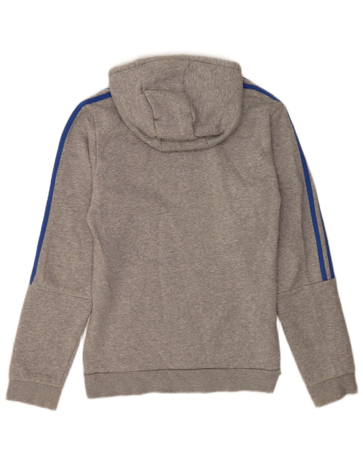 Adidas Herren Kapuzenpullover, klein, grau gefleckte Baumwolle
