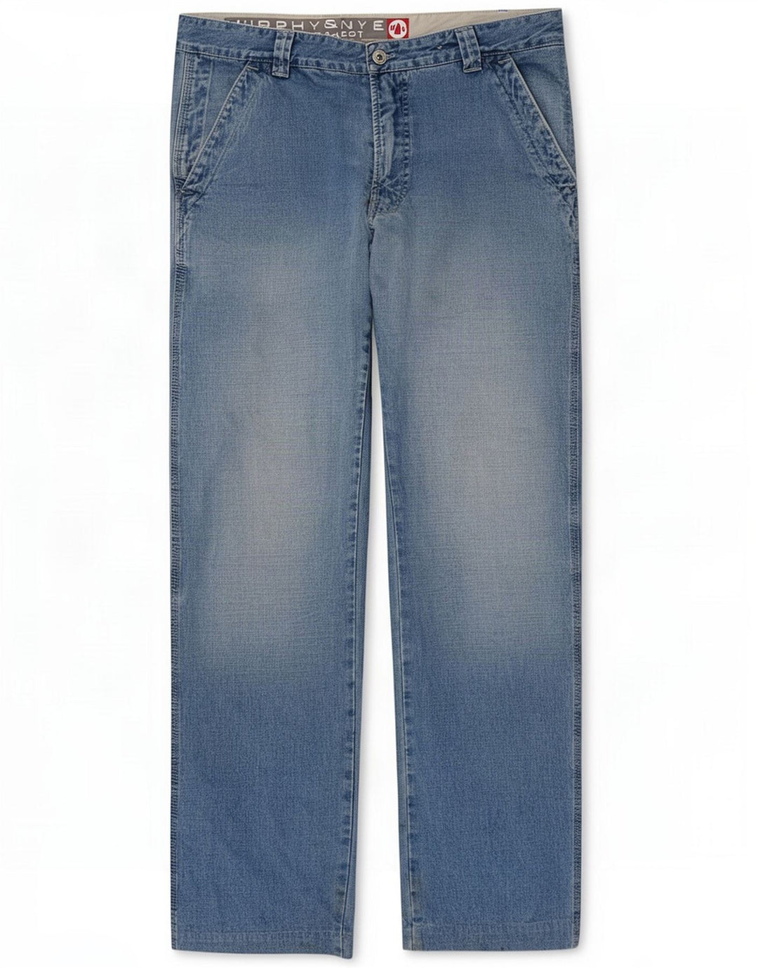 Murphy & Nye Herren Straight Jeans W36 L31 Blaue Baumwolle