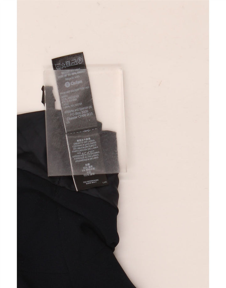 Marks & Spencer Damen A-Linienrock UK 16 Large W36 Marineblau Polyester