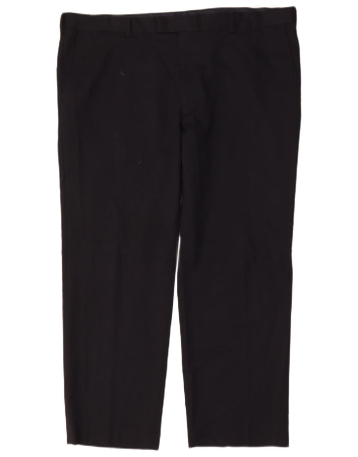 Marks & Spencer Herren-Anzughose, gerade, normal, W42, L29, Marineblau