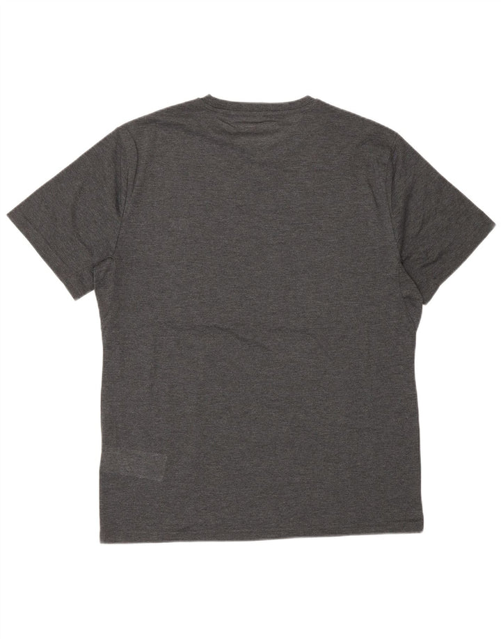 Calvin Klein Herren T-Shirt Top Mittelgraues Polyester