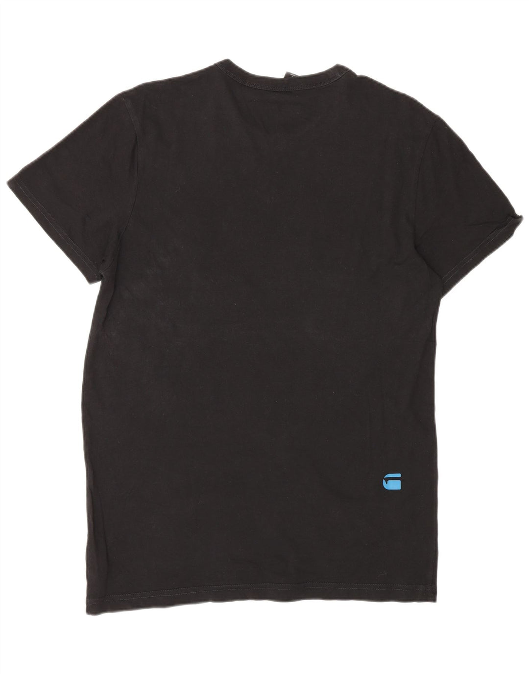 G-Star Herren Grafik-T-Shirt-Oberteil aus mittelschwarzer Baumwolle
