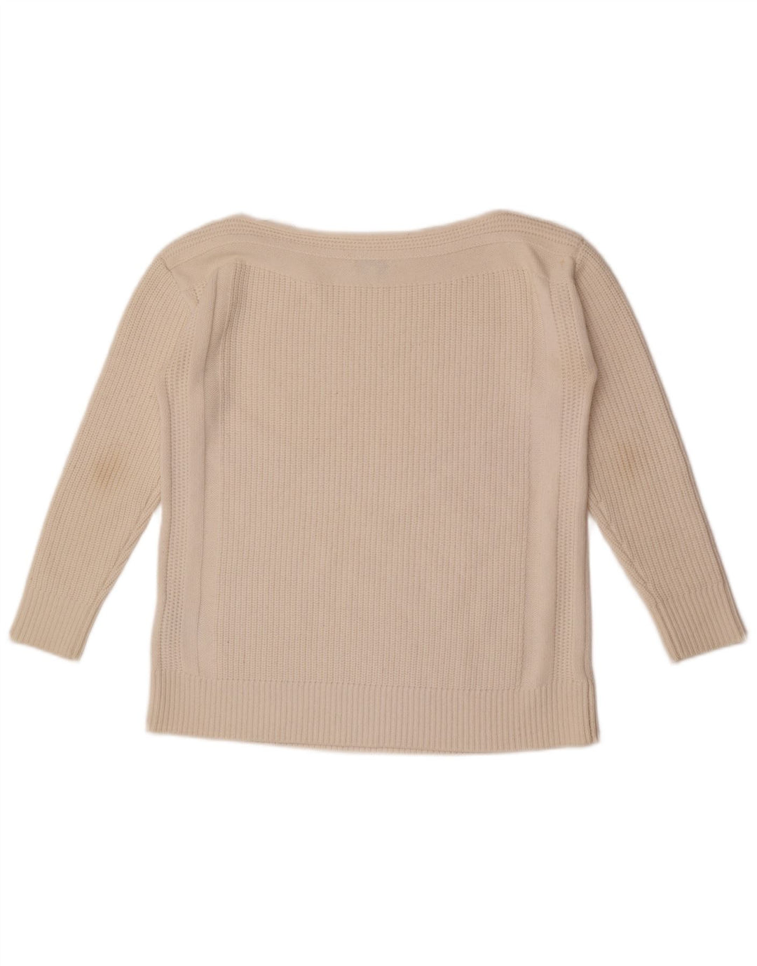 Reiss Damen-Pullover in Übergröße mit U-Boot-Ausschnitt, Gr. 10, Größe S, weiße Wolle