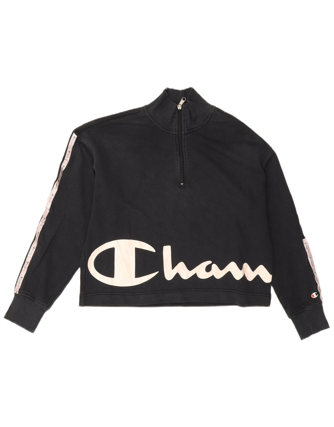 Champion Damen-Sweatshirt in Übergröße mit Grafik, Gr. 40, Größe L, Schwarz