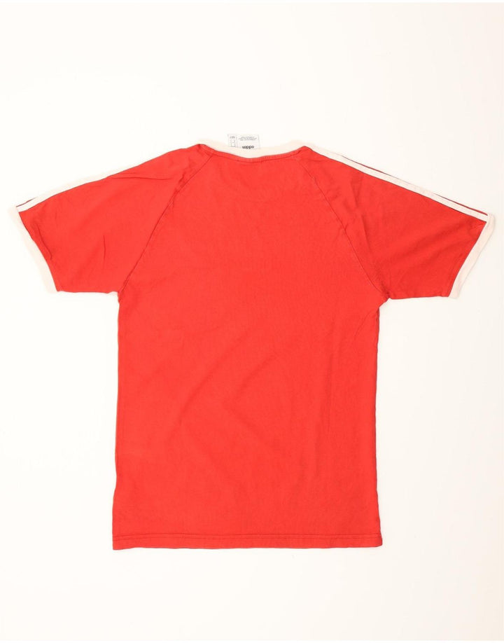 ADIDAS Herren T-Shirt Top Small Rot Baumwolle