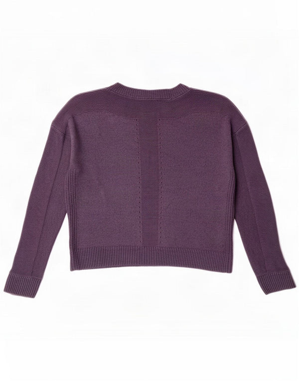 White Stuff Damen-Pullover mit U-Boot-Ausschnitt, Gr. 8, Lila, Baumwolle