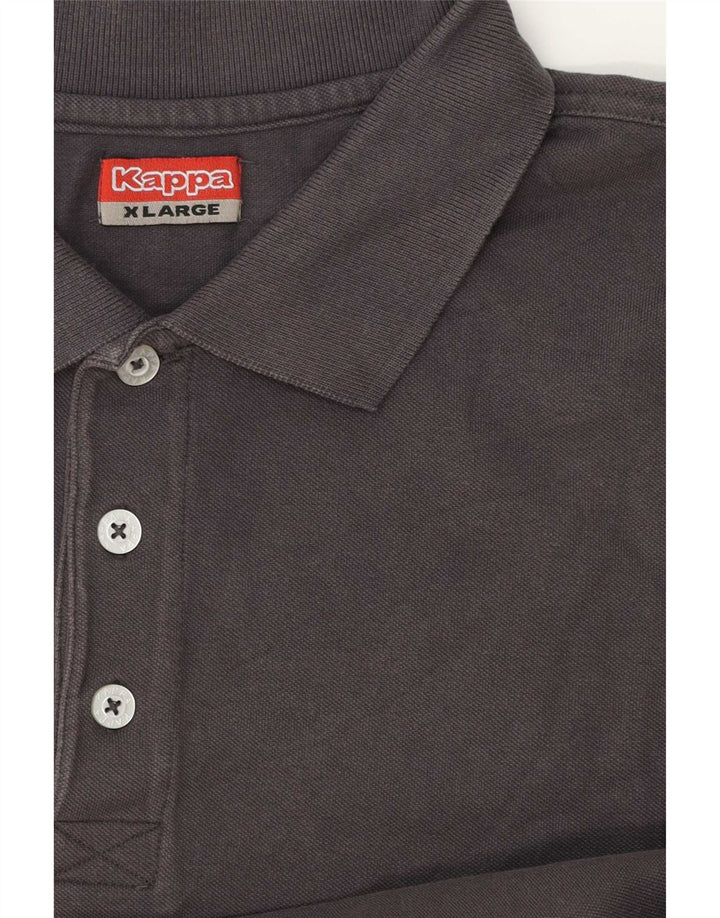 Kappa Herren Poloshirt XL Grau Baumwolle