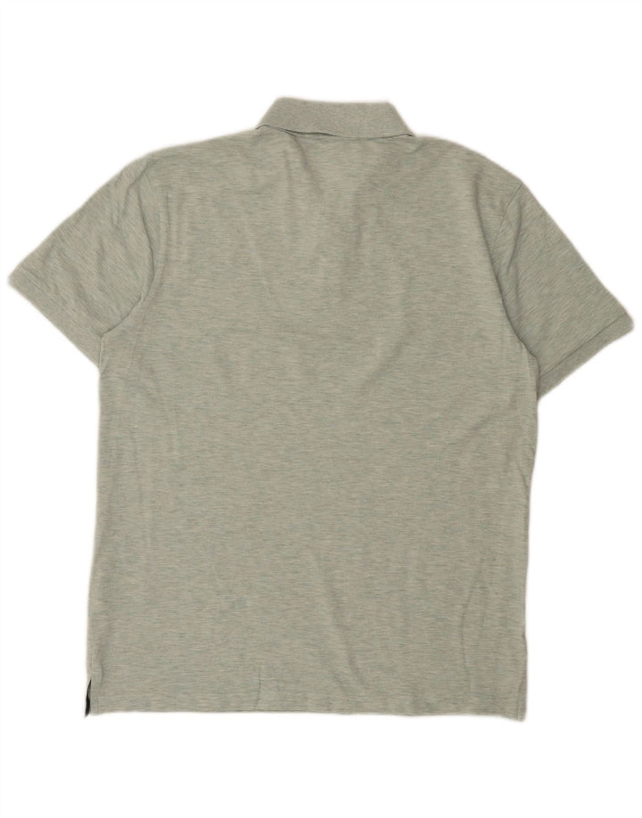 Hugo Boss Herren-Poloshirt mit normaler Passform, große grüne Baumwolle
