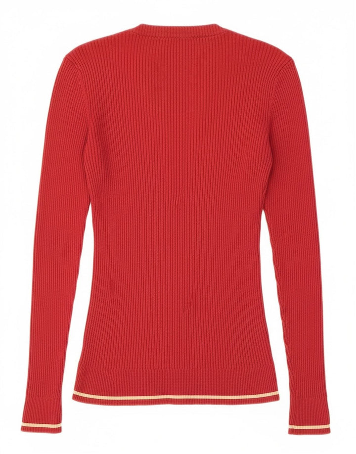 Colmar Damen-Pullover mit U-Boot-Ausschnitt, UK 12, Mittelrot