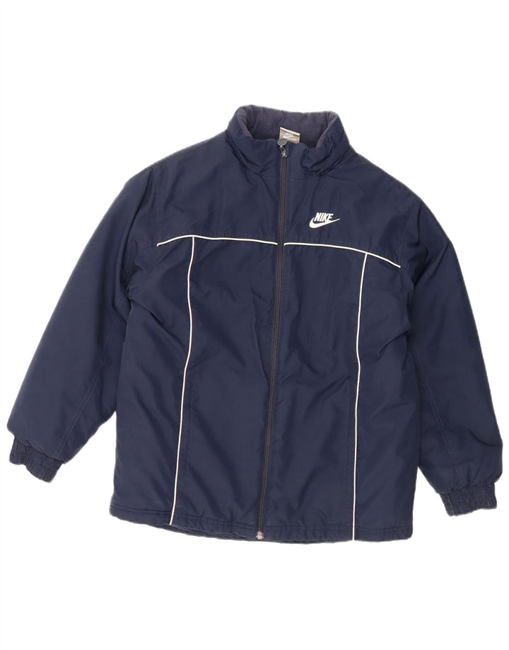 NIKE Jungen-Windbreaker-Jacke mit Grafik, 10–11 Jahre, mittleres Marineblau