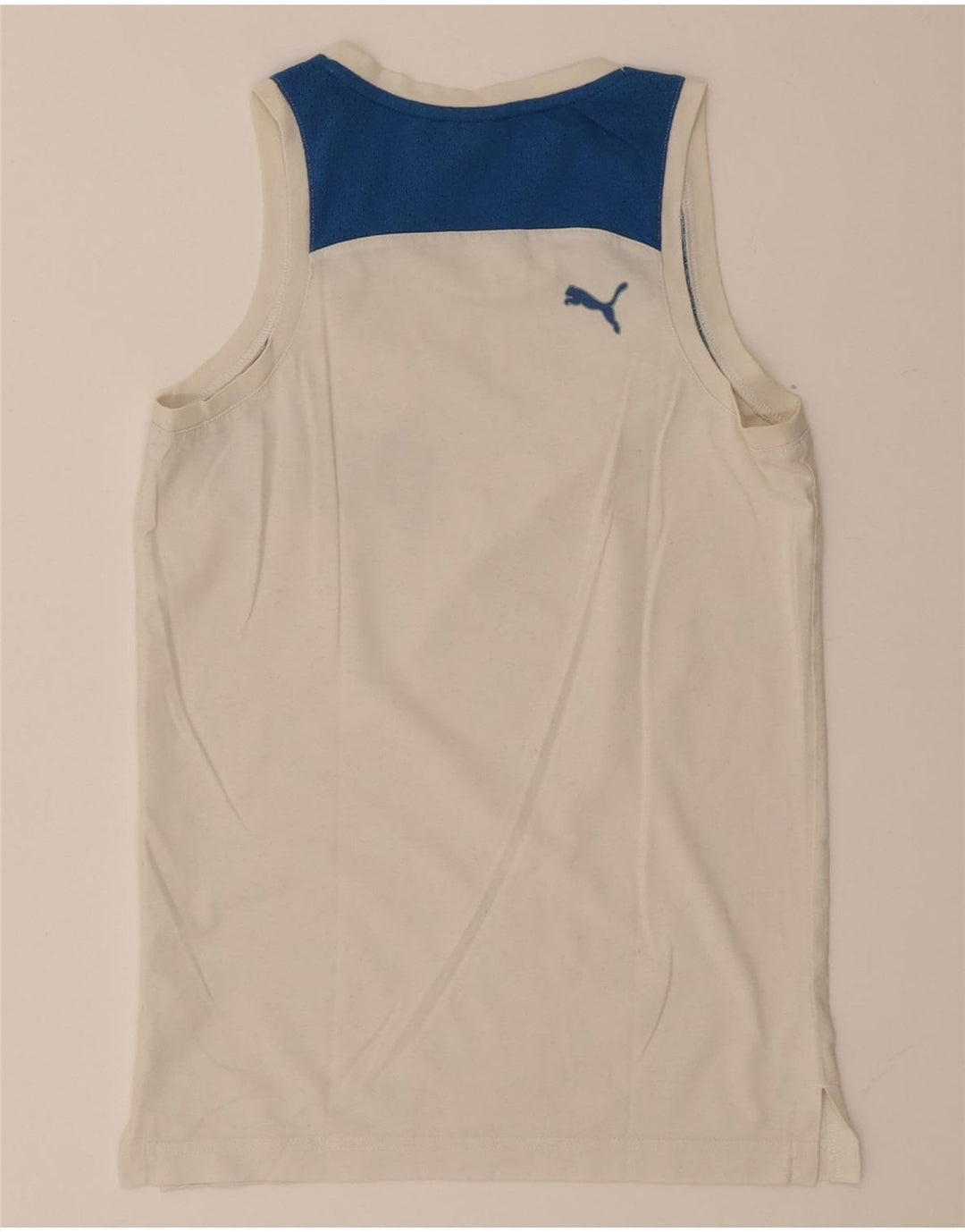 Puma Herren Graphic Vest Top XS Weiß Farbblock