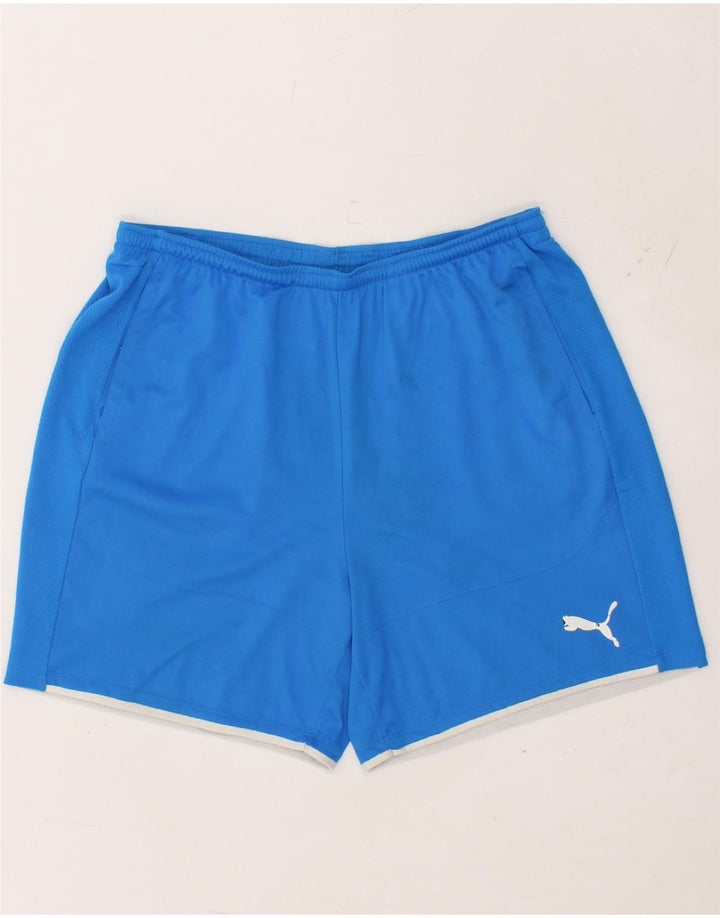 PUMA Mens Sport Shorts Large  Blue Vintage Puma and Second-Hand Puma from Messina Hembry 