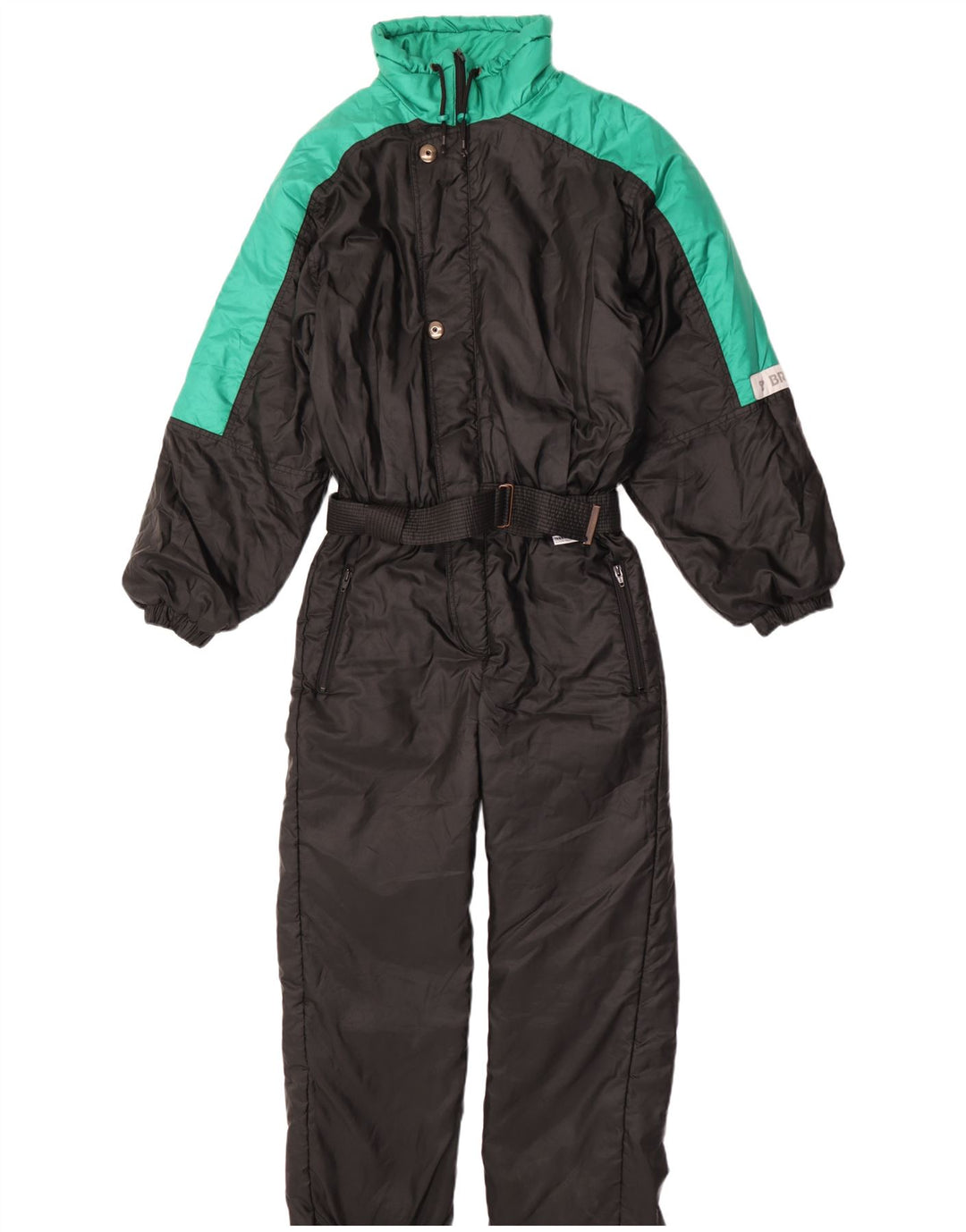 Brugi Herren-Skioverall UK 38 Mittelschwarzes Colourblock-Polyamid