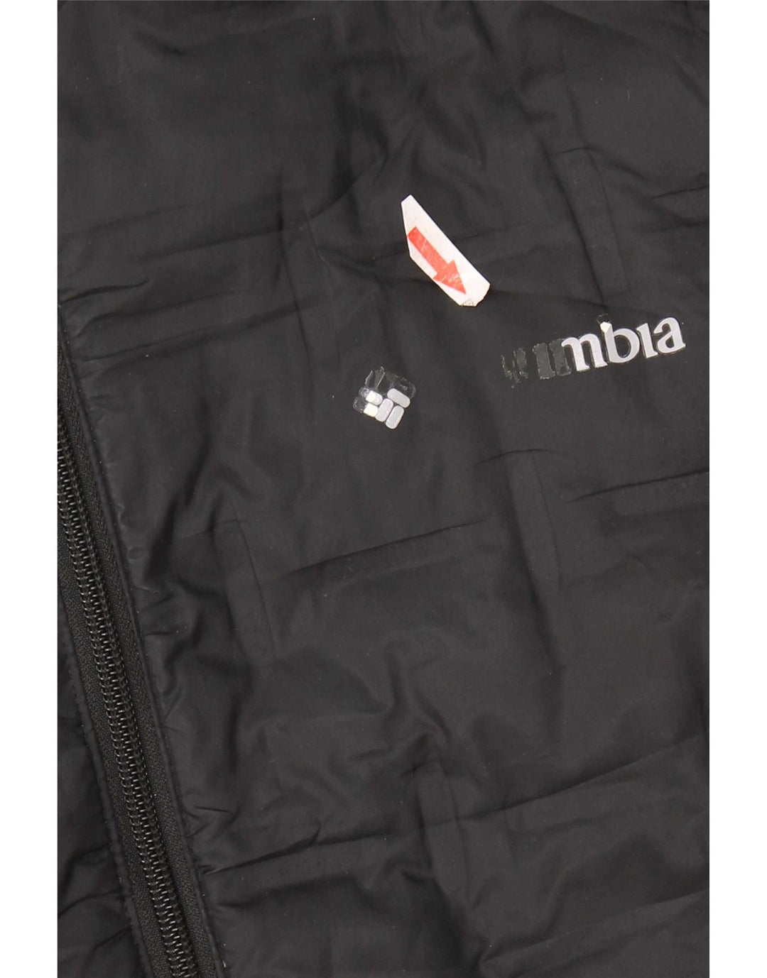 Columbia Herren-Jacke mit Kapuze, gepolstert, UK 40, Größe L, Schwarz, Polyester