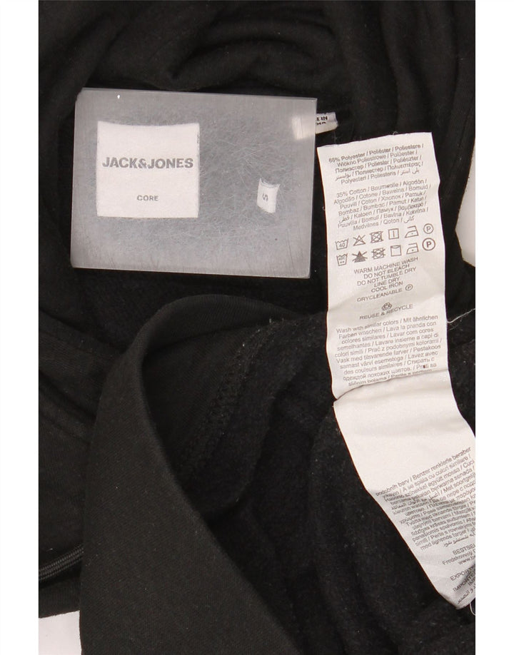 Jack & Jones Herren-Kapuzenpullover mit Grafik, Größe S, Schwarz, Polyester