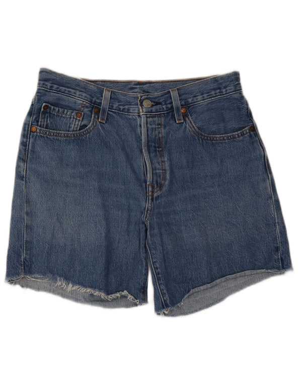 Levi's Damen 501 Denim Shorts W27 Small Blaue Baumwolle