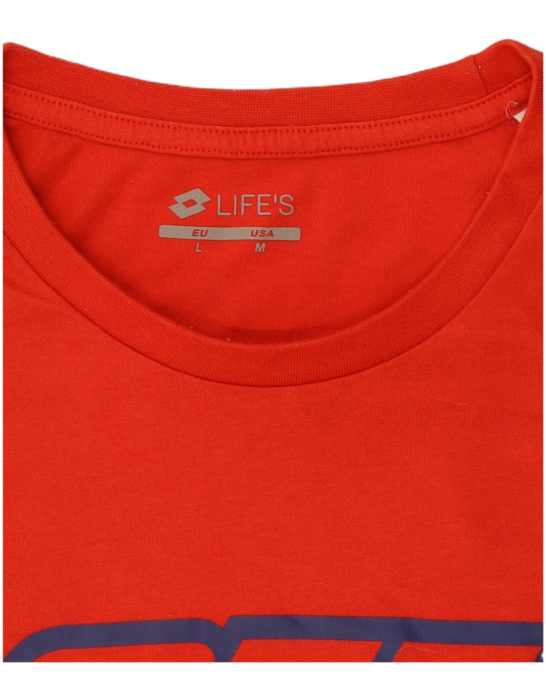 Lotto Herren Grafik-T-Shirt-Oberteil Mittelrot