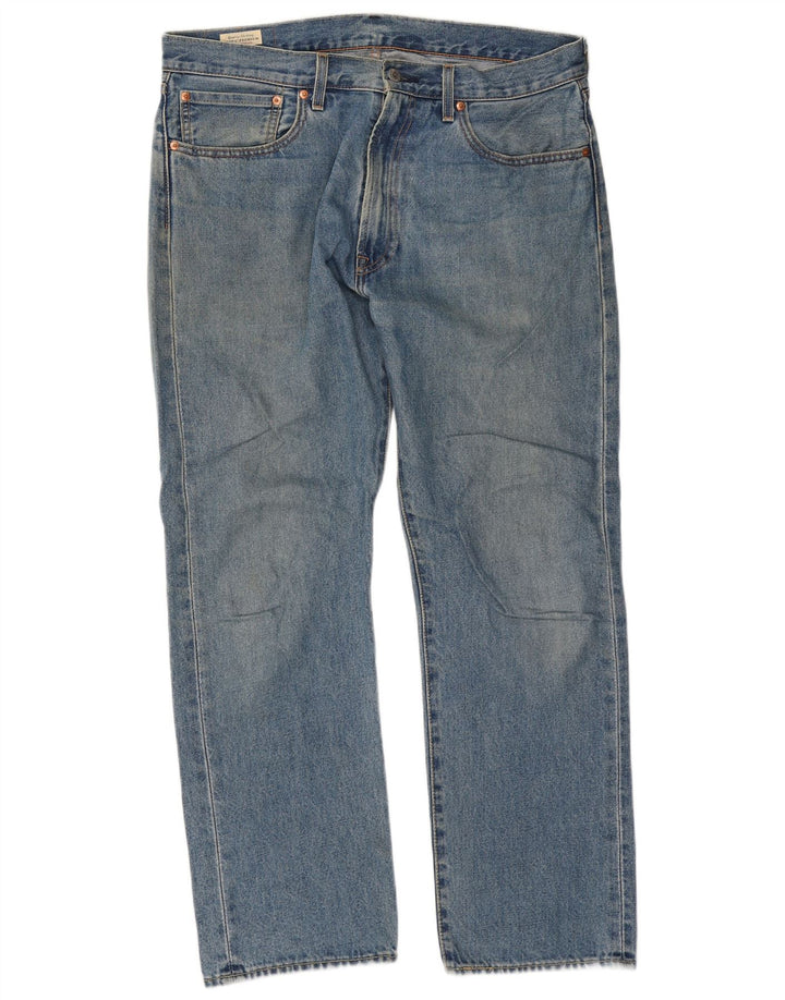 Levi's Herren 551 Straight Jeans W34 L30 Blaue Baumwolle