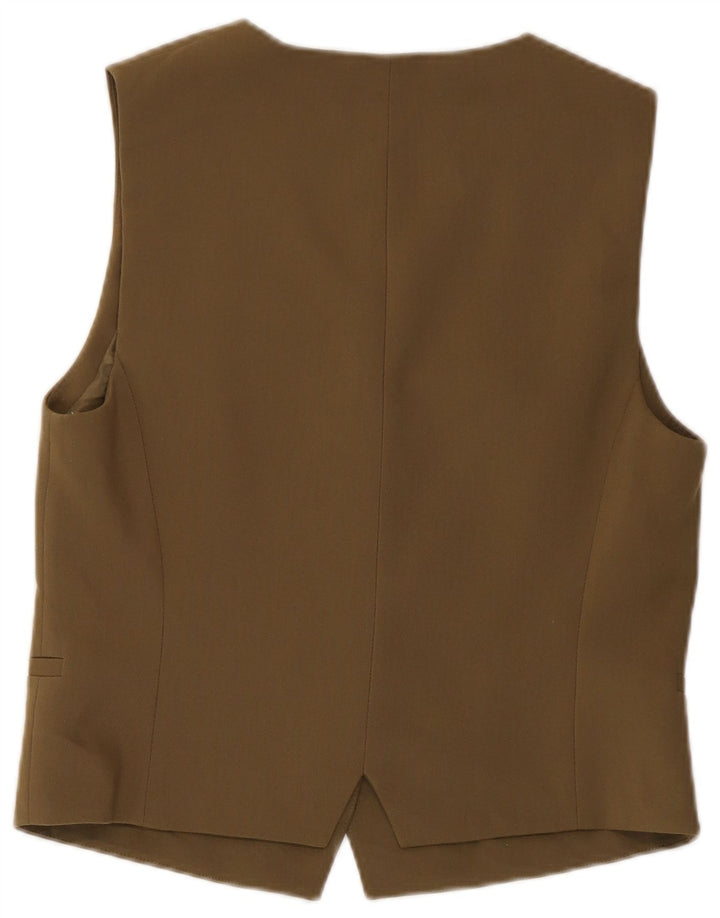 Zara Damen Crop Weste UK 12 Medium Khaki Polyester